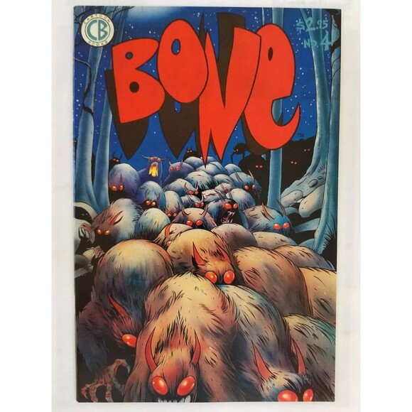 Bone #4 2nd print 1st Kingdok Hooded One (Cartoon Books) - Picture 1 of 3